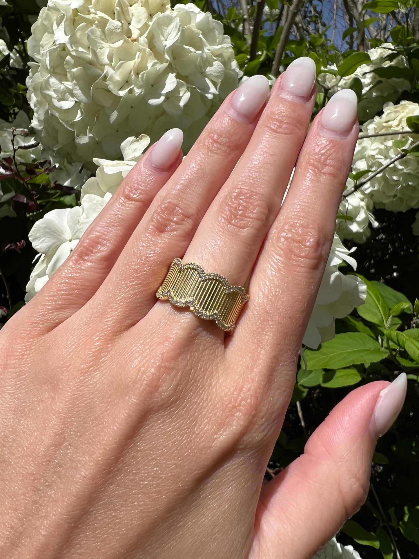 Double Scollop Ring